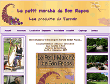 Tablet Screenshot of lepetitmarchedebonrepos.com